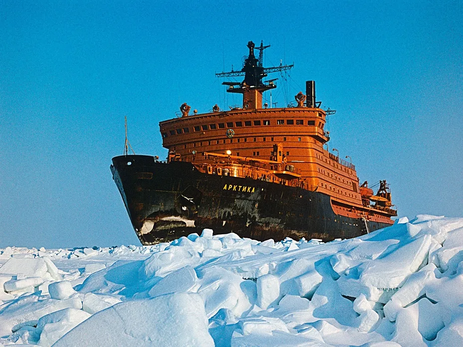 The First Surface Ship at the Pole