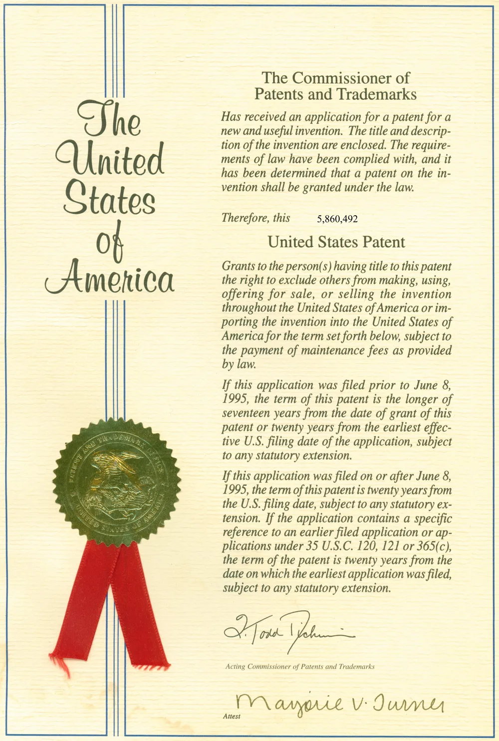 The Ten Millionth Patent