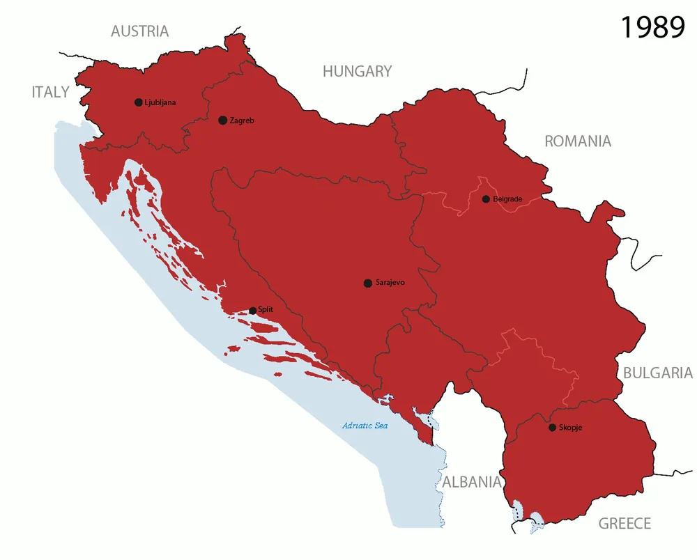The Dissolution of Yugoslavia Begins